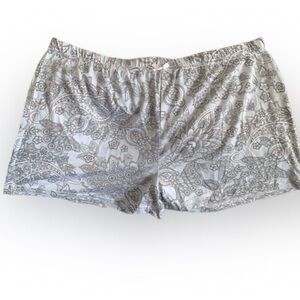 Pre Owned Women's Tahari Lounge Sleepwear Shorts Sz Lg Floral Print Casual